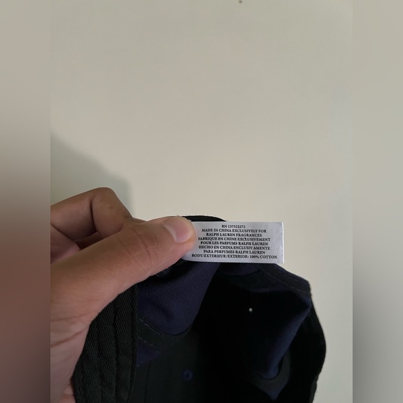 Polo Ralph Lauren Fragrances EST 67 Baseball Script Navy Blue Snapback Hat - Picture 4 of 4